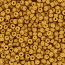 Miyuki rocailles Perlen 11/0 - Matted opaque mustard 11-2312